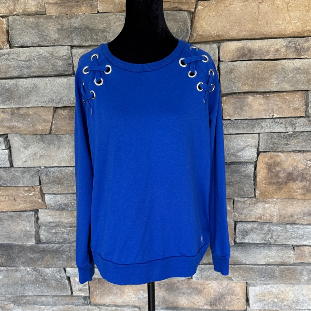 MICHAEL KORS - Royal Blue- Crew Neck Sweater